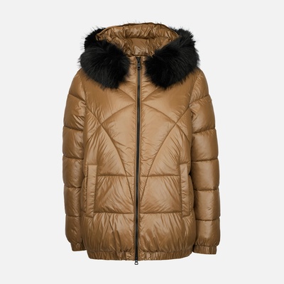 Geox Светлокафяво дамско пухено яке Geox Backsie Geox | Kafyav | ЖЕНИ | 40