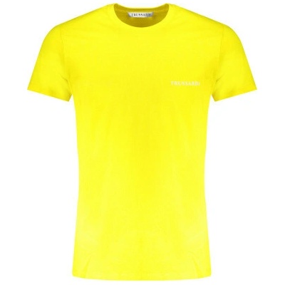 Trussardi stylové pánské tričko s krátkým rukávem Yellow