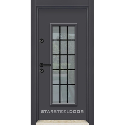 Starsteeldoor Блиндирана врата Outdoor - LP Антрацит WIN с термомост (цена без монтаж)