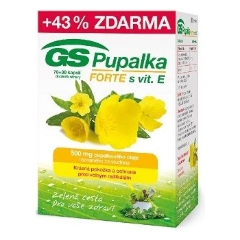 GS Pupalka Forte s vitaminem E 100 kapslí