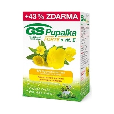 GS Pupalka Forte s vitaminem E 100 kapslí