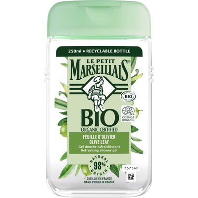 Le Petit Marseillais Bio Organic Certified Olive Leaf osvěžující sprchový gél 250 ml