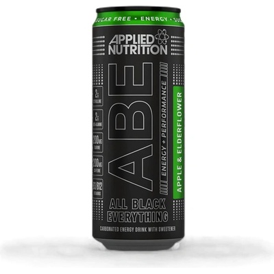 Applied Nutrition ABE Energy + Performance | All Black Everything Ready-To-Drink [330 мл] Ябълка с бъз