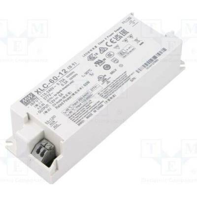 MEAN WELL XLC-60-12 Napájecí zdroj: spínaný; LED; 60W; 12VDC; 0÷5A; 155÷400VDC; XLC-60