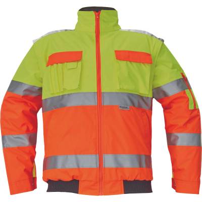 CERVA Cerva clovelly pilot / Изолирано светлоотразително яке 2в1 - hv жълто/hv оранжево 4xl (0301007198007)