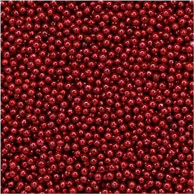 Drobné skleněné kuličky Pentart 40 g - červené