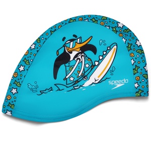 Speedo Printed polyester cap iu тюркоазено, жълто, бяло (8-1224114675)