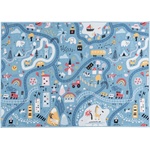Multidecor Детски килим STELLA STREETS 100x150 см син/град (MU0264)