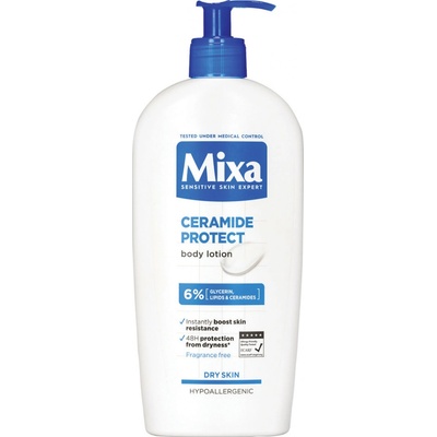 Mixa Ceramide Protect telové mlieko pre suchú až veľmi suchú pokožku 400 ml