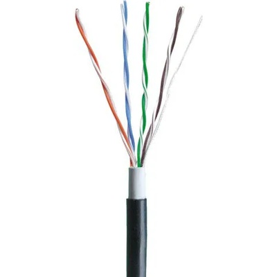 Кабел No brand OUTDOOR CAT 5 UTP, Black, 305m - 18407 (DE-18407)