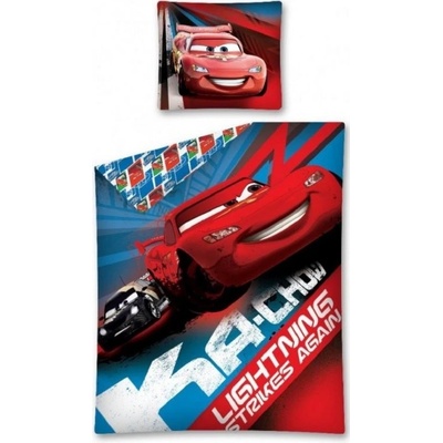 Textilomanie obliečky Cars červené 80 x 80 , 135 x 200 cm