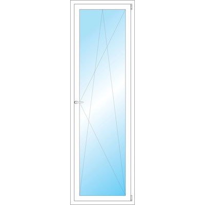 OKNA HNED Plastové okno 68x216 cm bílé otevíravé a sklopné pravé