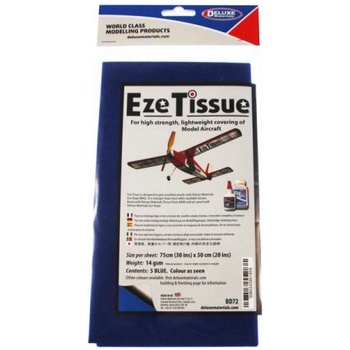 Deluxe Materials Eze Tissue хартия за покриване 14g/m2 75x50cm син (5бр)