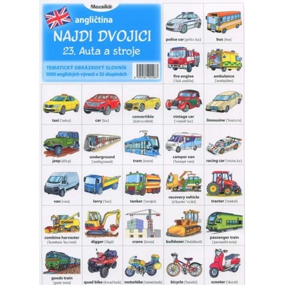 Pexeso Auta a stroje EN