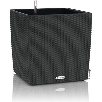 Lechuza Cube Cottage Květináč Antracit 50 cm