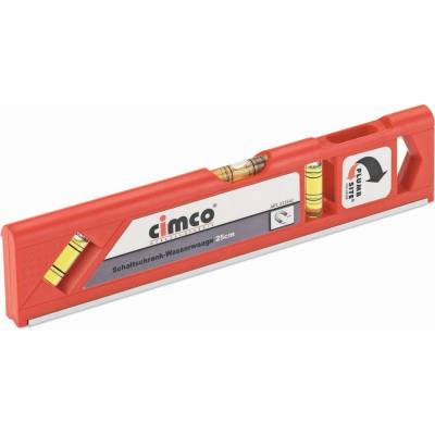 CIMCO Umělohmotná vodováha 250 x 16 x 55 mm