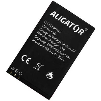 ALIGATOR baterie pro K50 eXtremo, Li-Pol 2500 mAh, originální AK50BAL