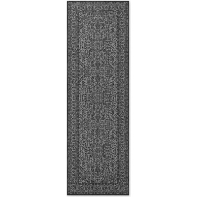 Hanse Home Черно-бялa пътека за открито и закрито 80x250 cm Duet Kona - NORTHRUGS (106248-80x250)