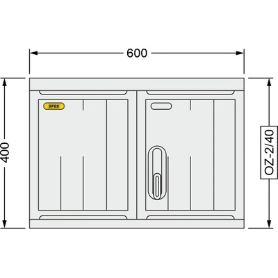 SFOS 600x400x245mm OZ-2/40