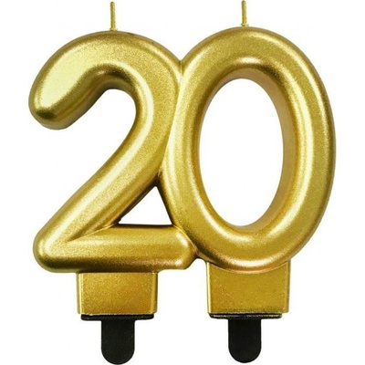 Godan Dortisimo svíčka zlatá číslo 20
