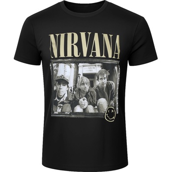 ROCK OFF мъжка тениска Nirvana - Nevermind '91 Hotel Photo - BL - Carbon - ROCK OFF - NIRVCBN97MB