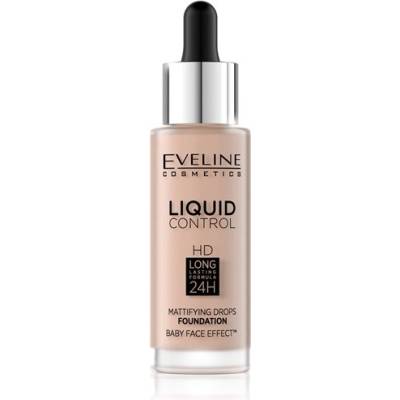Eveline Cosmetics Liquid Control tekutý make-up s pipetou 02 Rose Beige 32 ml