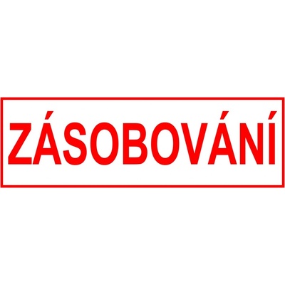 Walteco Zásobování, 290x100mm, plastová tabulka , 20162