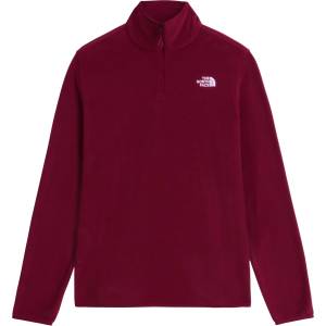 The North Face Дамски поларен пуловер The North Face Women's Glacier Fleece 1/4 Zip Jacket Fleece jumper - Burgundy Crush - размер XS (105-6474-1111)