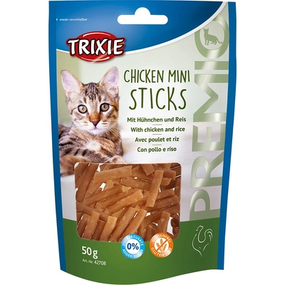 TRIXIE 4x50g Trixie PREMIO Chicken Mini Sticks - закуски за котки