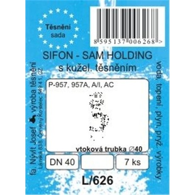 Sada těsnění umyvadlového sifonu SLOVPLAST p-957 A A/I AC | Zboží Auto