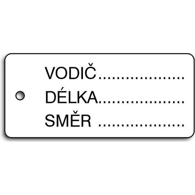 Plastový štítek znač.kabelů typ 31