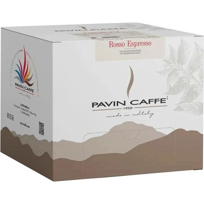 Pavin Caffè ROSSO EXPRESSO POD E.S.E. 44 mm kávové kapsle 150 ks