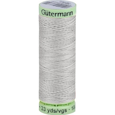 Polyesterové nitě Gütermann Jeans návin 30 m, střední, 008 šedá nejsvětlější