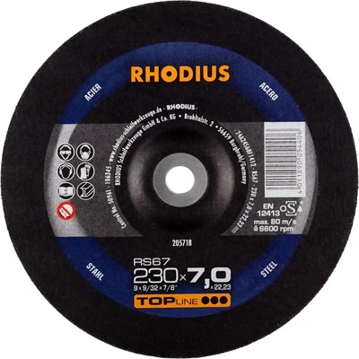 Rhodius Brúsny kotúč 230 x 7,0 x 22,23 mm 205718