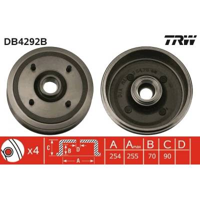 TRW Brzdový buben DB4292B