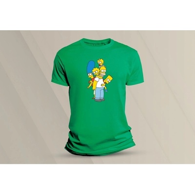 Sandratex dětské bavlněné tričko Simpsonovi 3. zelená