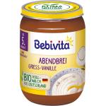 Bebivita БИО млечна каша "Лека нощ" грис с ванилия 190г