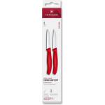 Victorinox Комплект ножове SWISS CLASSIC 8 cm, гладко и назъбено острие, комплект от 2 бр. , червен, пластмаса, Victorinox (VN674912C1)
