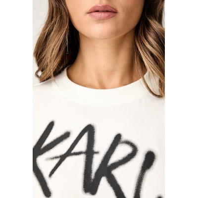 Karl Lagerfeld Jeans тениска дамска от памук (B3W17019)