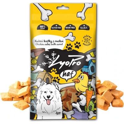 LyoPro Kuracie kocky s mrkvou 50 g