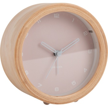 Karlsson Будилник Gentle дървен светлорозов (KA5987LP)