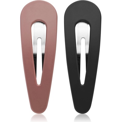 Notino Hair Collection Hair clips фиби за коса Black and mauve 2 бр