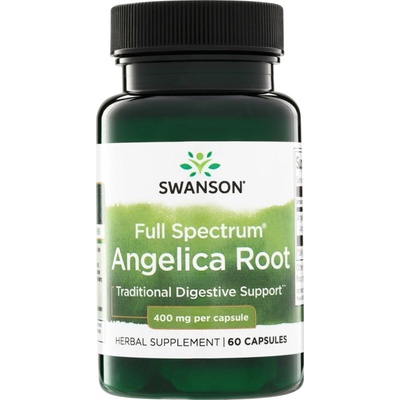 Swanson Andělika Angelica 400 mg 60 kapslí