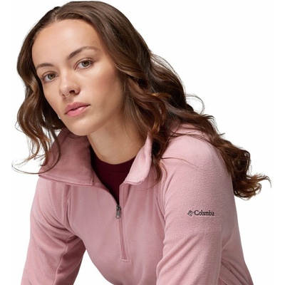 Columbia Glacial IV Half Zip ružová vínová