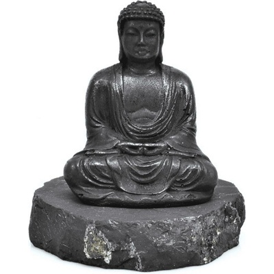 Milujeme Kameny Šungit - Buddha - soška Feng shui A1