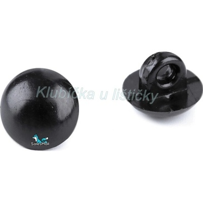 Knoflík / oči k našití 7mm černé