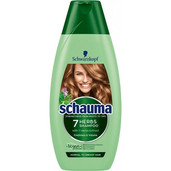 Schauma 7 Bylín šampón na normálne a mastné vlasy 400 ml