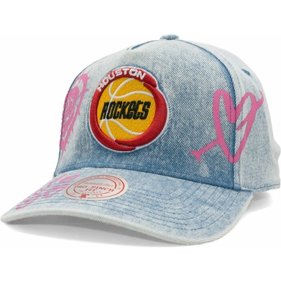 Mitchell & Ness Painted Love NBA Houston Rockets Light Blue