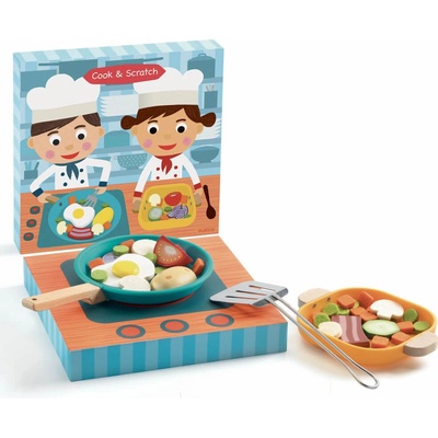 DJECO Cook & Scratch varná doska s panvicou na rolovú hru