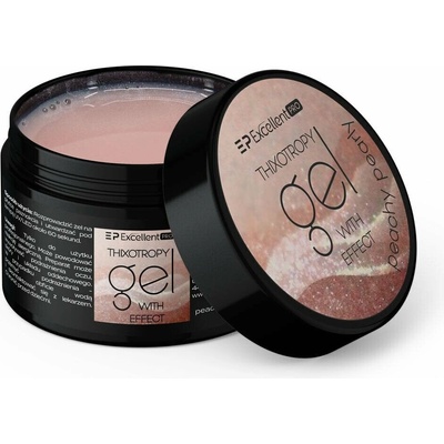 Cosmetics Zone Vynikající PRO tixotropní gel s efektem broskvový perleťový 15g